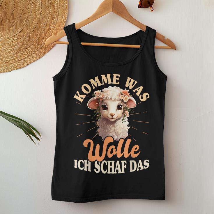 Komme Was Wolle Ich Schaf Das Sheep Farmers Tank Top Frauen Lustige Geschenke