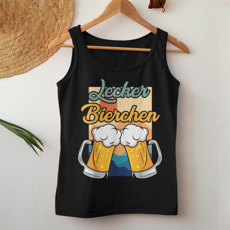 Lecker Bierchen Sauf Beer Drinker Tank Top Frauen Lustige Geschenke