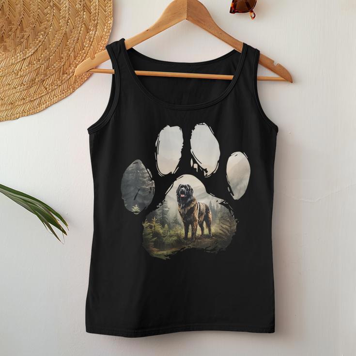 Leonberger Bergpfote With Dog Mum And Dad Tank Top Frauen Lustige Geschenke