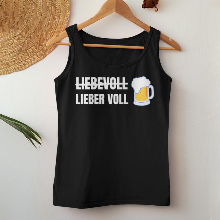 Liebevoll Lieberoll Alcohol And Beer Tank Top Frauen Lustige Geschenke