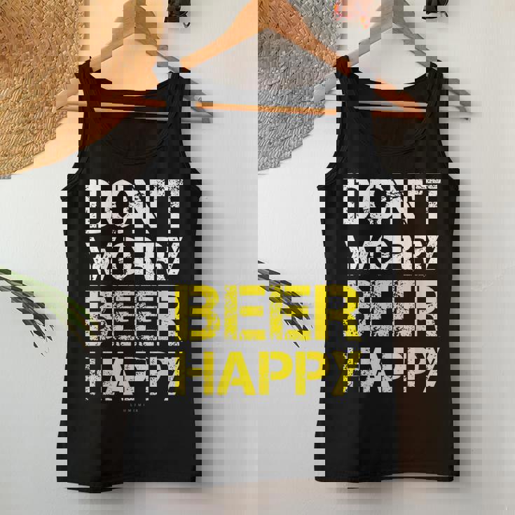 Magliette Uomo Birra Divertenti Don't Worry Beer Happy Canotta da donna Regalos divertidos