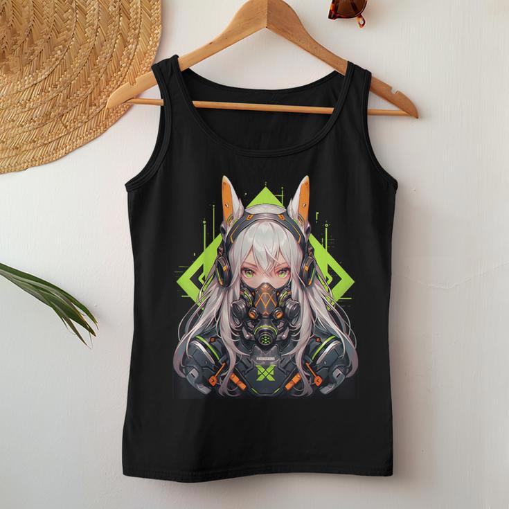 Manga Aesthetic Easter Bunny Ears Cyberpunk Harajuku Tank Top Frauen Lustige Geschenke