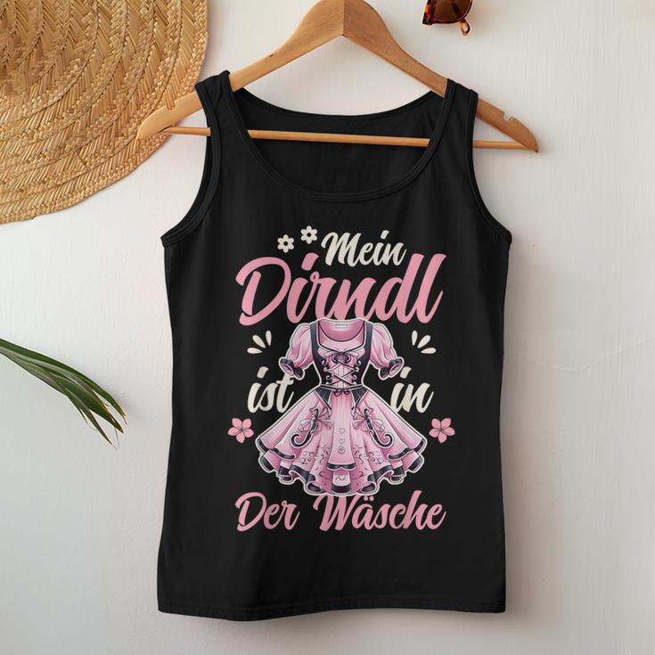 Mein Dirndl Ist In Der Wäsche Costume Women's Costume Tank Top Frauen Lustige Geschenke