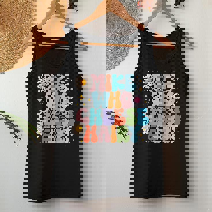 Mike Who Cheese Hairy Adult Saying Vintage 70S Groovy Women Tank Top Unique Gifts