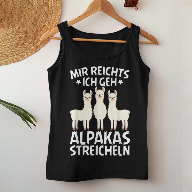 Mir Reichts Ich Geh Alpakas Streicheln Llama Animal Tank Top Frauen Lustige Geschenke