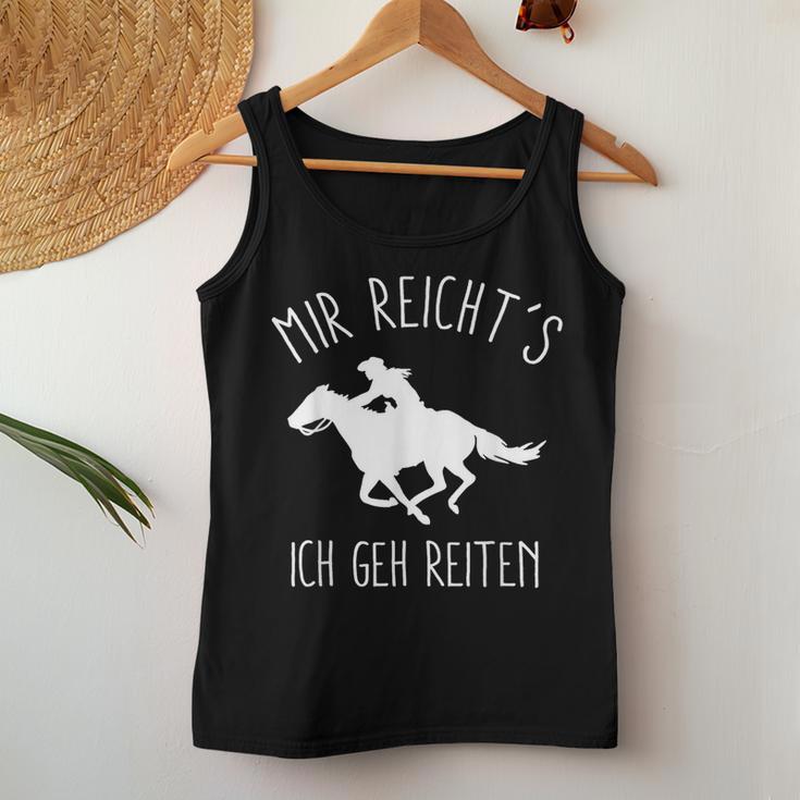 Mir Reichts Ich Geh Jetzt Reiten Horse Women's Tank Top Frauen Lustige Geschenke