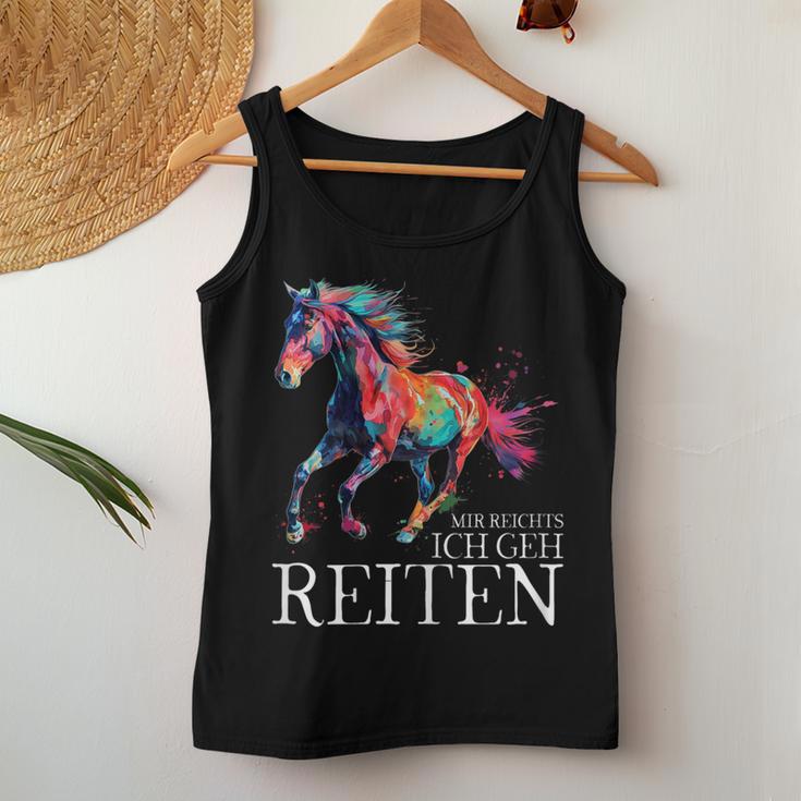 Mir Reichts Ich Geh Reiten Pferd Pferdemädchen Reiterin Tank Top Frauen Lustige Geschenke