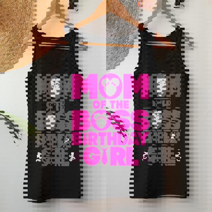 Mom Of The Boss Birthday Girl Baby Family Party Decor Women Tank Top Personalized Gifts