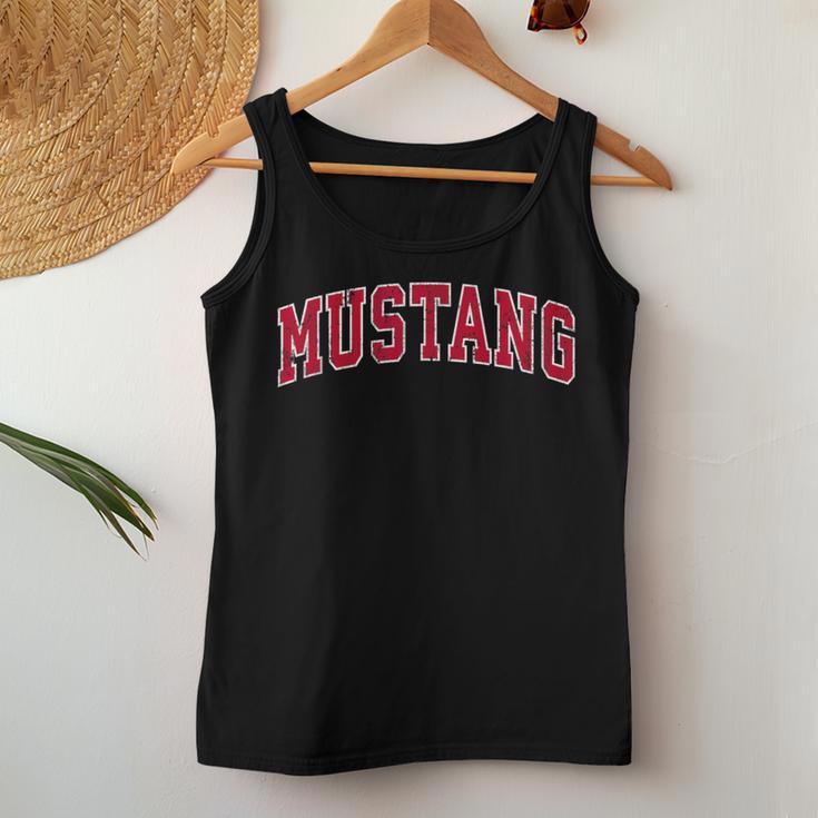 Mustang Oklahoma Okintage Sports Red S Tank Top Frauen Lustige Geschenke