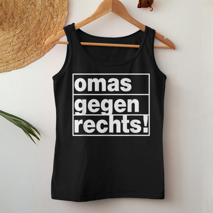 Omas Gegen Rechts I Anti Rassisum I Fck S I Tolleranz Tank Top Frauen Lustige Geschenke