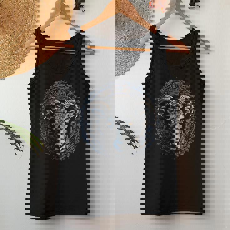 Opera D'arte Mandala Di Capra Capra Con Motivo Animale Canotta da donna Regalos divertidos