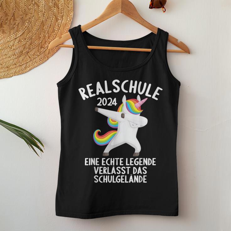 Realschule Bestanden Women's Realschulabschluss 2024 Tank Top Frauen Lustige Geschenke