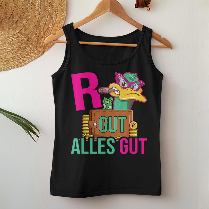 Rente Gut Alles Gut Pensionierung Ducks Pensioner Tank Top Frauen Lustige Geschenke