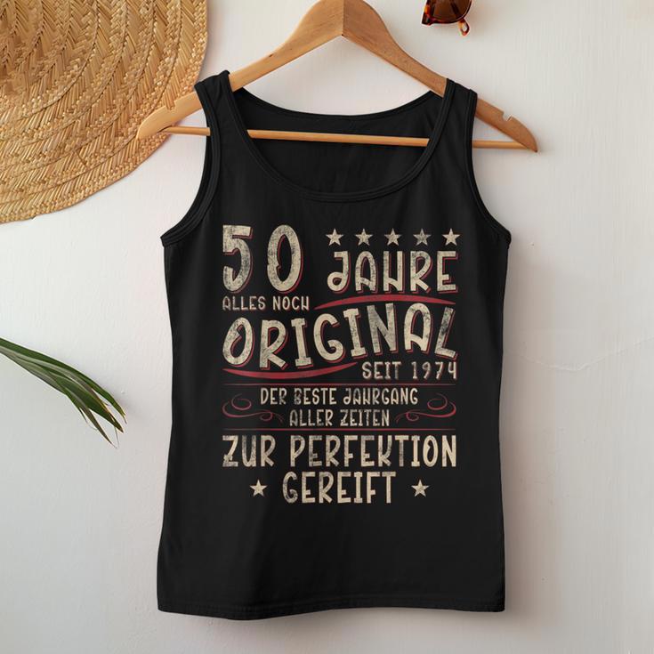 Retro 50 Jahre Jahrgang 1974 Limited Edition 50Th Man Woman Tank Top Frauen Lustige Geschenke