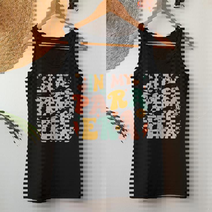 Retro Groovy In My Para Era Paraprofessional Paraeducator Women Tank Top Unique Gifts