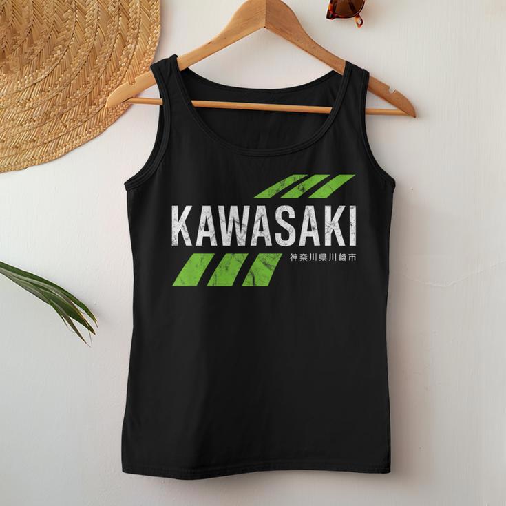 Retrointage Kawasaki Green City For Or Women Tank Top Frauen Lustige Geschenke