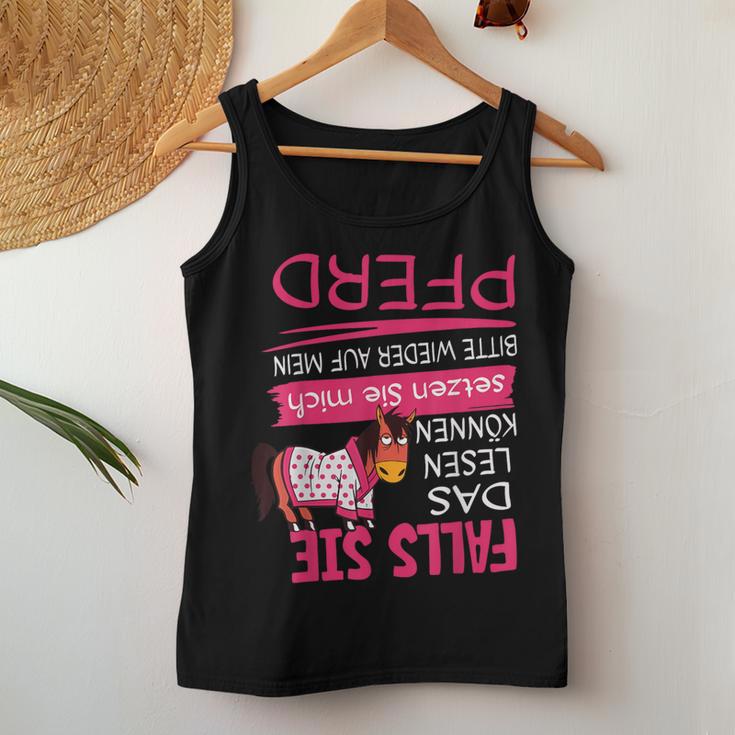 Rider & Reiterin Falls Sie Das Lesen Horse Riding Tank Top Frauen Lustige Geschenke