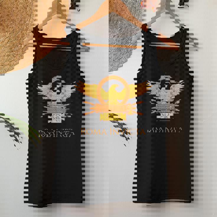 Roma Invicta Motto Legionario Romano Spqr Legion Eagle Canotta da donna Regalos divertidos