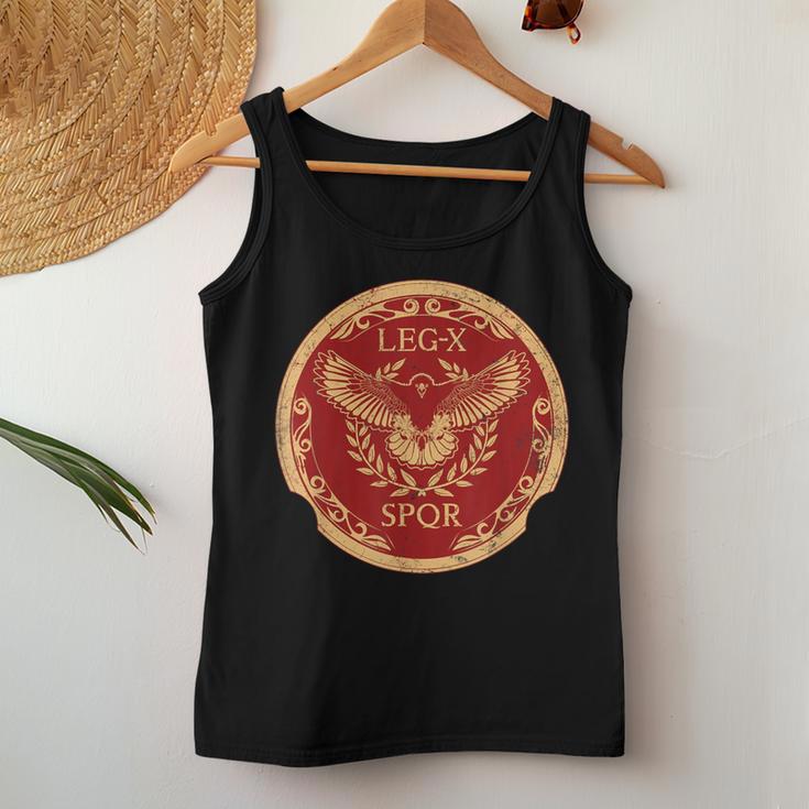 Roman Eagle Legio X Equestris Roman Legion Emblem Tank Top Frauen Lustige Geschenke