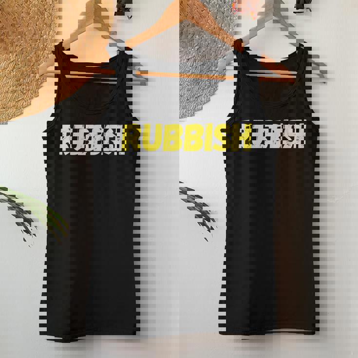 Rubbish Vintage Girl That Says Cool Rubbish Junk Retro Women Tank Top Personalized Gifts