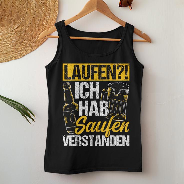 Running I Hab Saufenerstanden Saufen Beer Pub Tank Top Frauen Lustige Geschenke