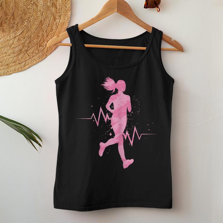 Running Running Shoes Heartbeat Jogging Joggers Women's Tank Top Frauen Lustige Geschenke