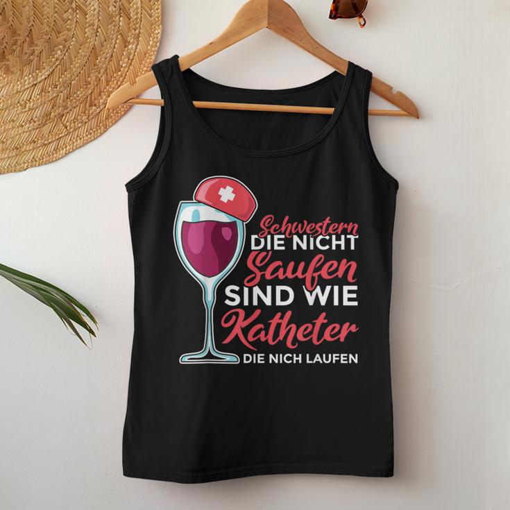 Schwestern Die Nicht Saufen Nurse Tank Top Frauen Lustige Geschenke