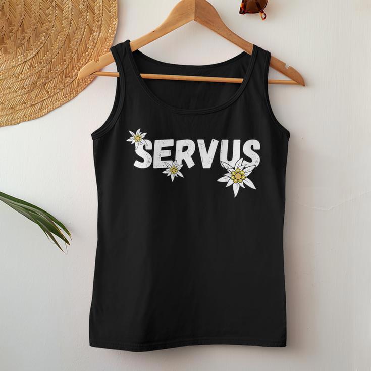 Servus Costume Women's Bavaria Austria Dirndl Tank Top Frauen Lustige Geschenke