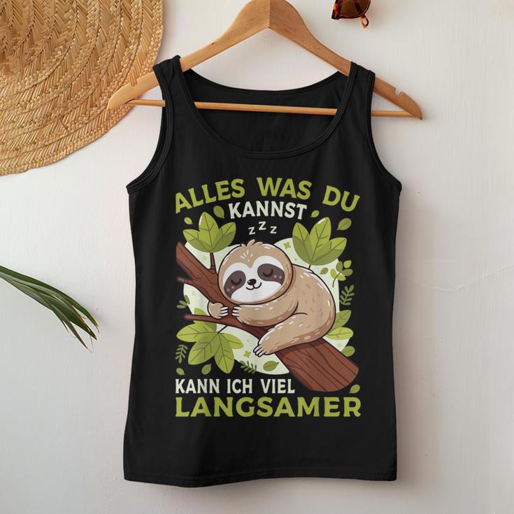 Sloth Sleep Alles Was Du Kannst Sloth Tank Top Frauen Lustige Geschenke