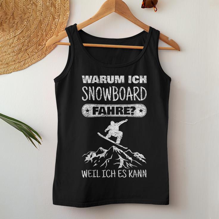 Snowboard Slogan Snowboarder Women's Tank Top Frauen Lustige Geschenke