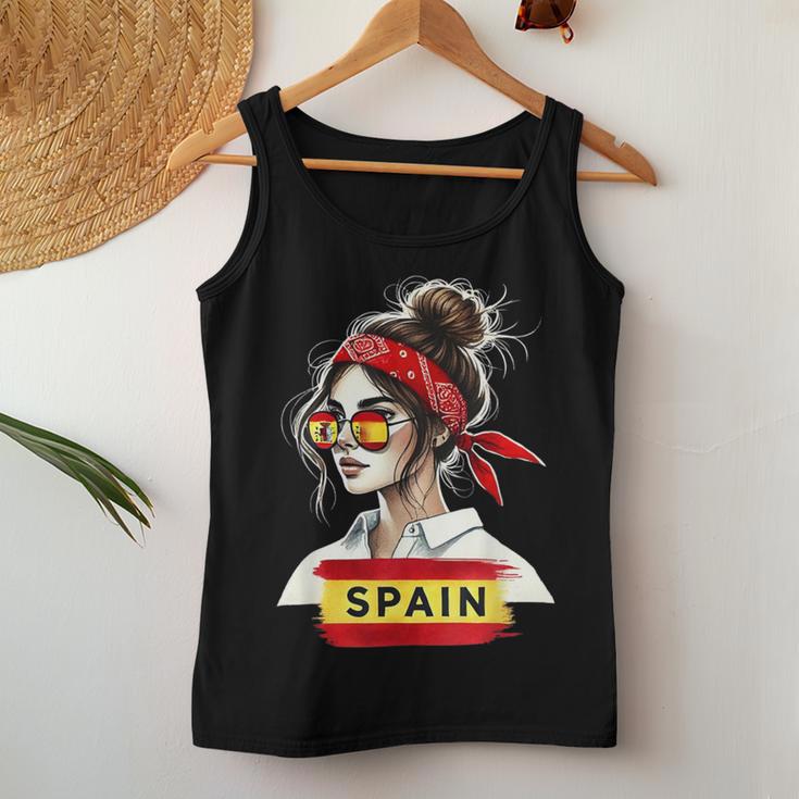 Spain Girls' Women's Flag Spain Jersey 2024 Tank Top Frauen Lustige Geschenke