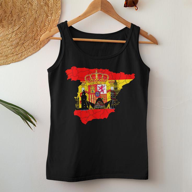 Spain Women's Madrid Spain Espanol Barcelona S Tank Top Frauen Lustige Geschenke