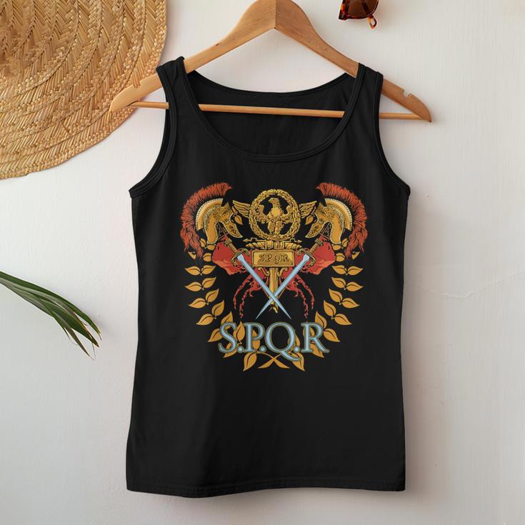 Spqr Roman Antique Roman Empire Graphic Novelty Tank Top Frauen Lustige Geschenke