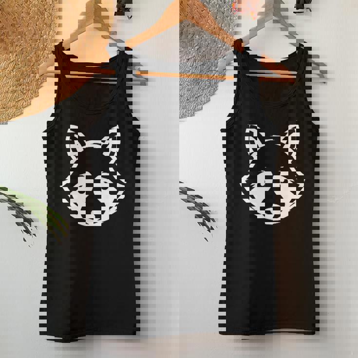 Stemma Con Logo Procione Panda Regina Amico Amante Procione Canotta da donna Regalos divertidos