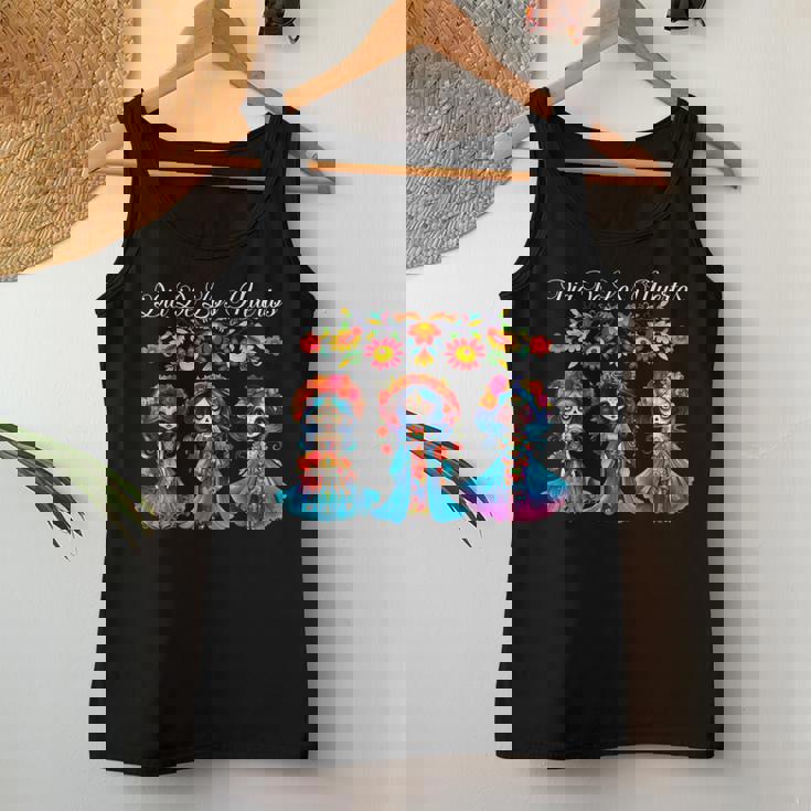 Sugar Skull Dia De Los Muertos Catrina Day Of The Dead Women Tank Top Personalized Gifts
