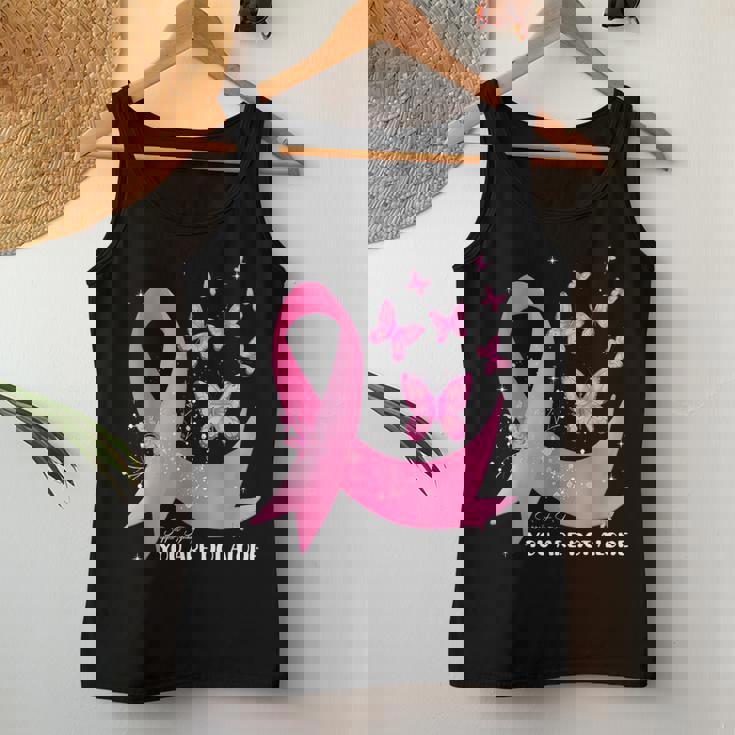 Support Squad Butterfly Pink Ribbon Breast Cancer Awareness Women Tank Top Unique Gifts