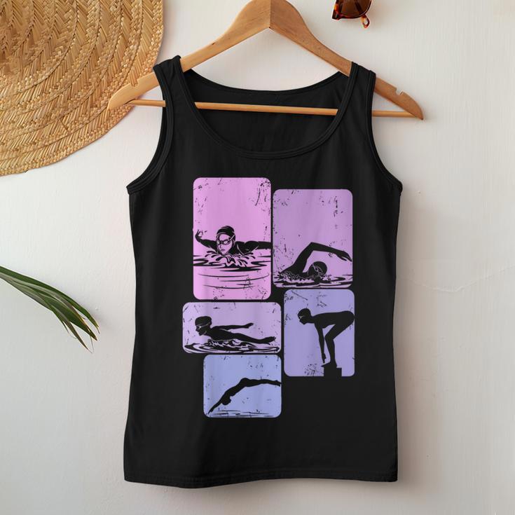 Swimming Swimmer Women's Girls' Tank Top Frauen Lustige Geschenke