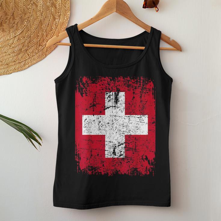 Swiss Flag Large Women's Children's Swiss Tank Top Frauen Lustige Geschenke