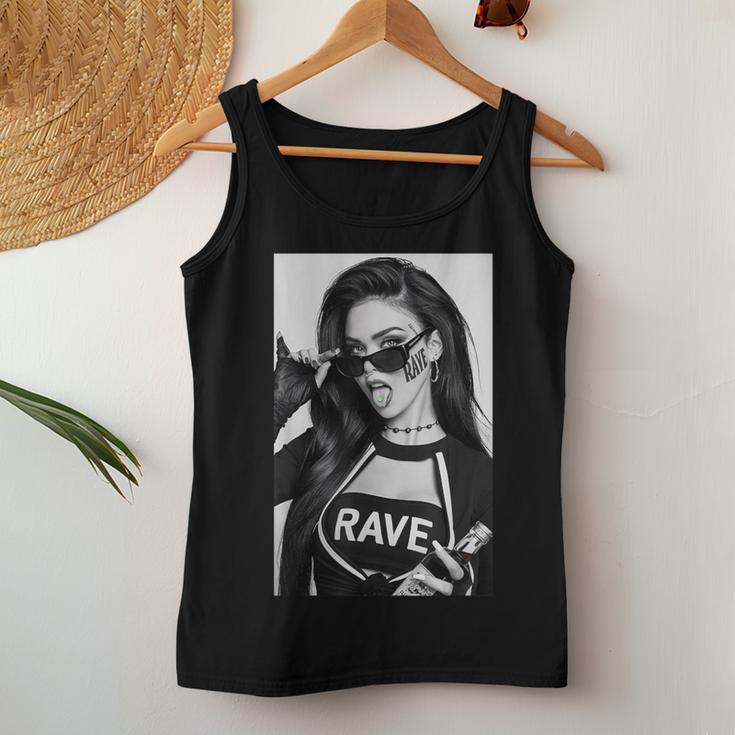 Techno Girl Rave Festival Techno Tank Top Frauen Lustige Geschenke