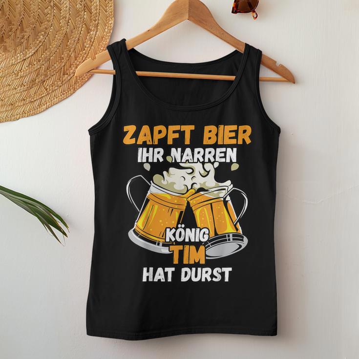 Tim Name Beer Drinker Beer Saying Tank Top Frauen Lustige Geschenke