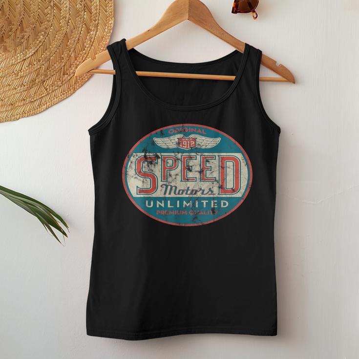 Vintage Speed Motor Distressed For And S Tank Top Frauen Lustige Geschenke