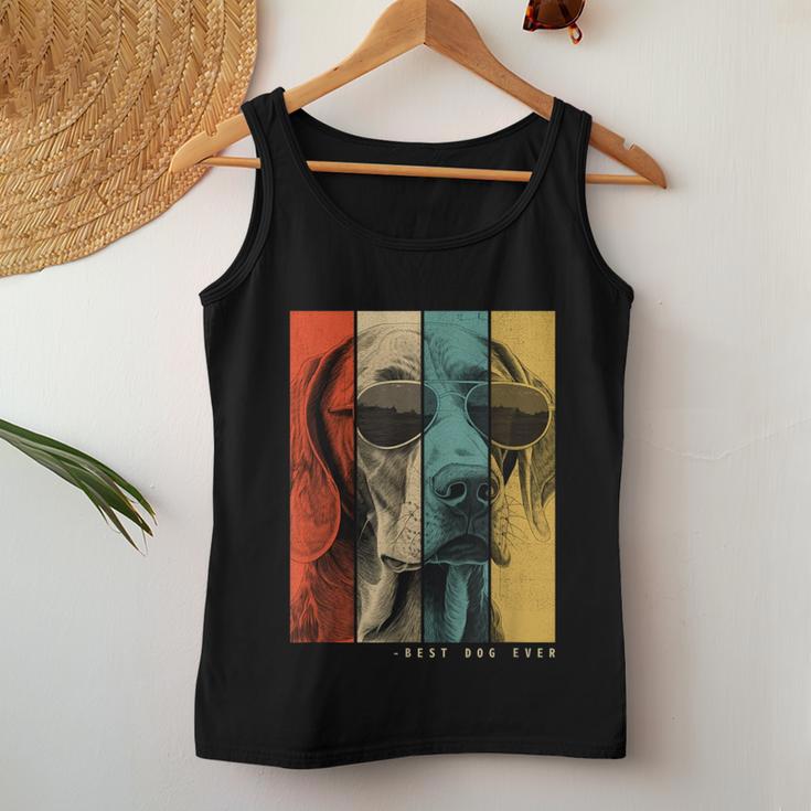 Vintage Weimaraner Dog Mum Dad Children Women Tank Top Frauen Lustige Geschenke