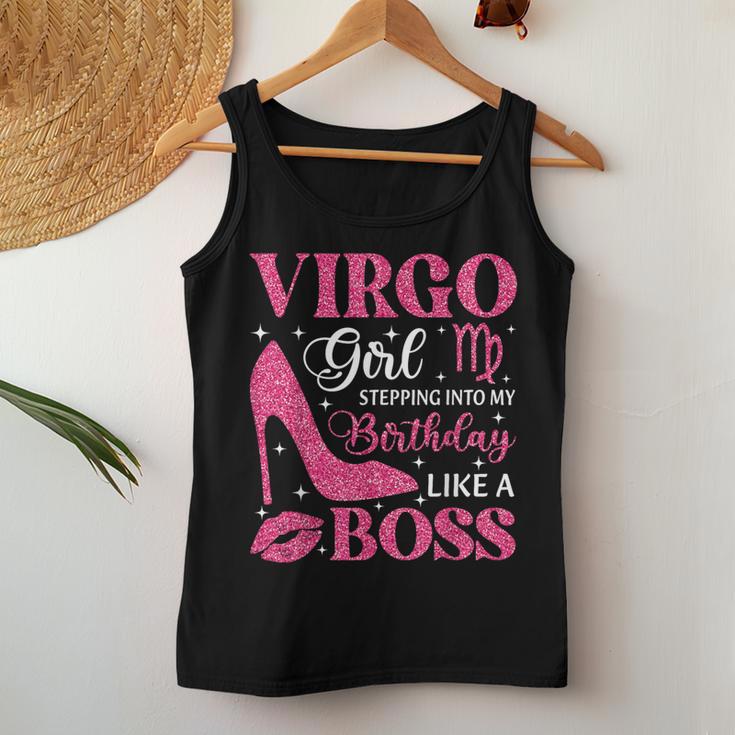 Virgo Girl High Heel Stepping Into Birthday Zodiac Sign Women Tank Top Personalized Gifts Virgo Girl High Heel Stepping Into Birthday Zodiac Sign Women Tank Top Personalized Gifts