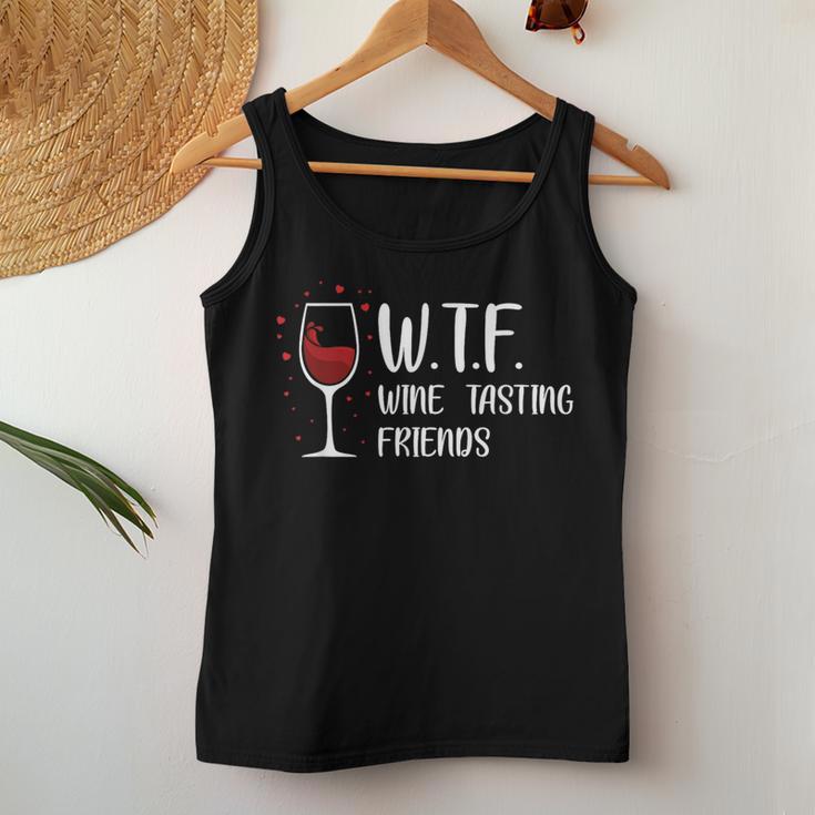 Wine Tasting Friends Wine Slogan Wine Drinker Tank Top Frauen Lustige Geschenke