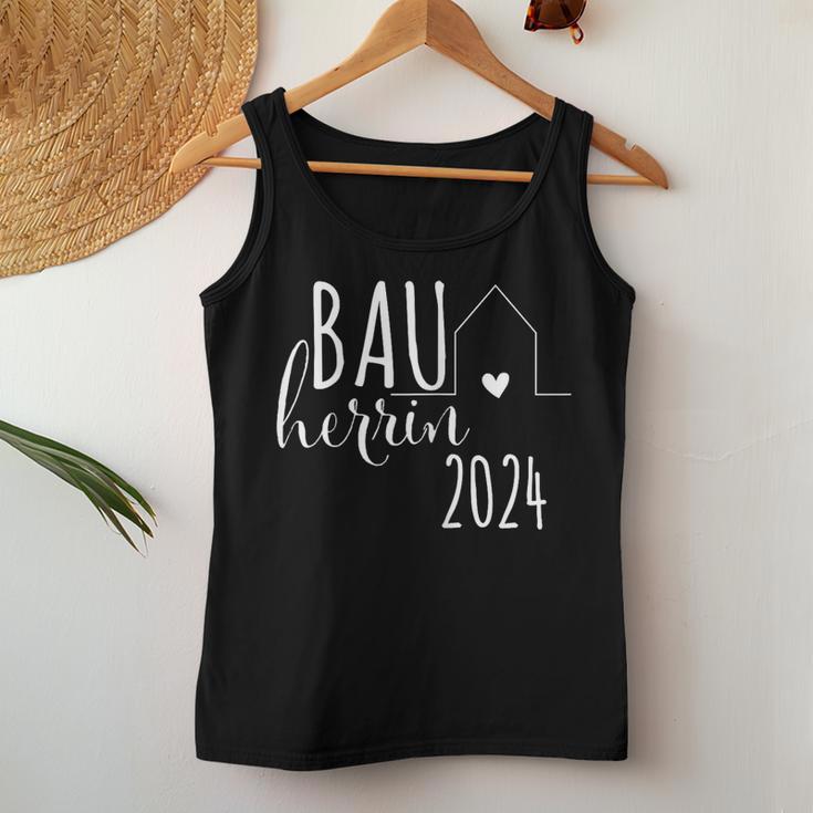 Women's Bauherrin 2024 Haus Hausbau Häuslebauer New Construction Construction Site Tank Top Frauen Lustige Geschenke