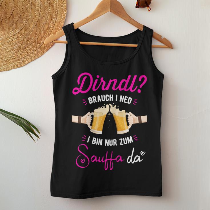 Women's Beer Measure Ich Braucht Kein Dirndl Ich Bin Zum Saufen Hier Tank Top Frauen Lustige Geschenke