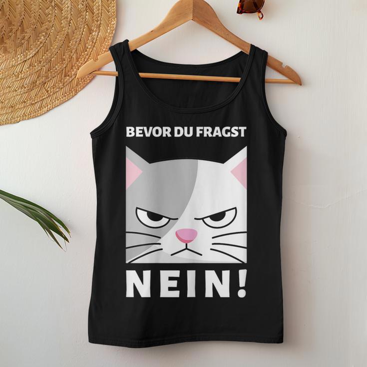 Women's Bevor Du Fragst Tank Top Frauen Lustige Geschenke