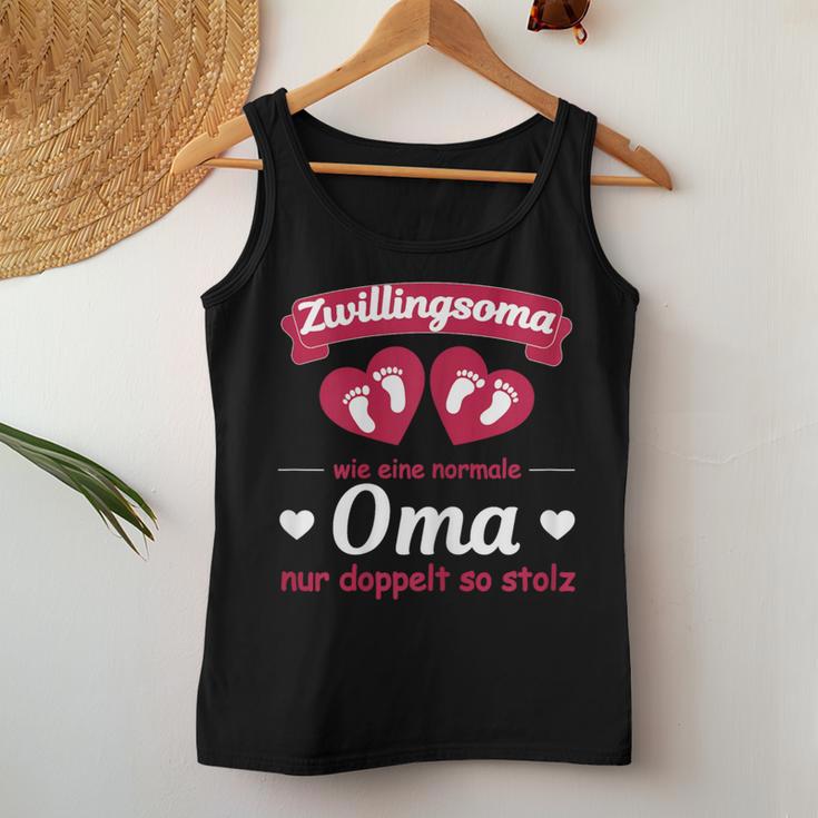 Women's Grandmaon Zwillingen Pregnancy Grandchildren Twin Soma Tank Top Frauen Lustige Geschenke