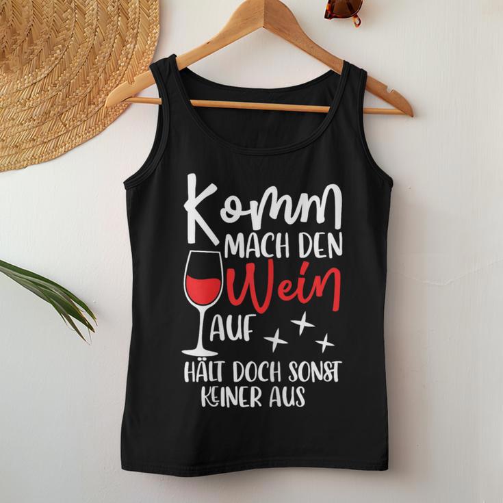 Women's Komm Mach Den Wein Auf Girls' Wine S Tank Top Frauen Lustige Geschenke