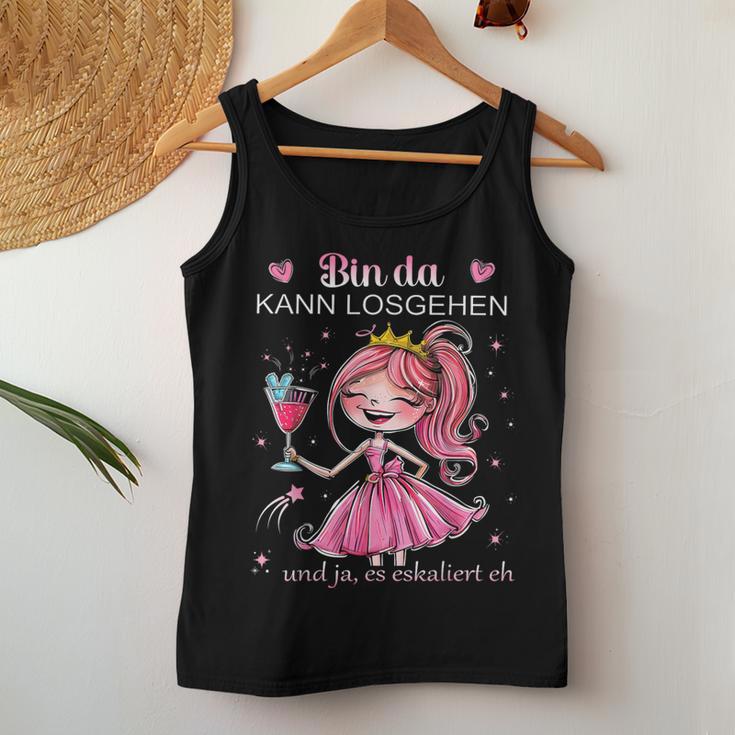 Women's Princess Bin Da Kann Losgehen Es Escaliert Eh Costume Tank Top Frauen Lustige Geschenke